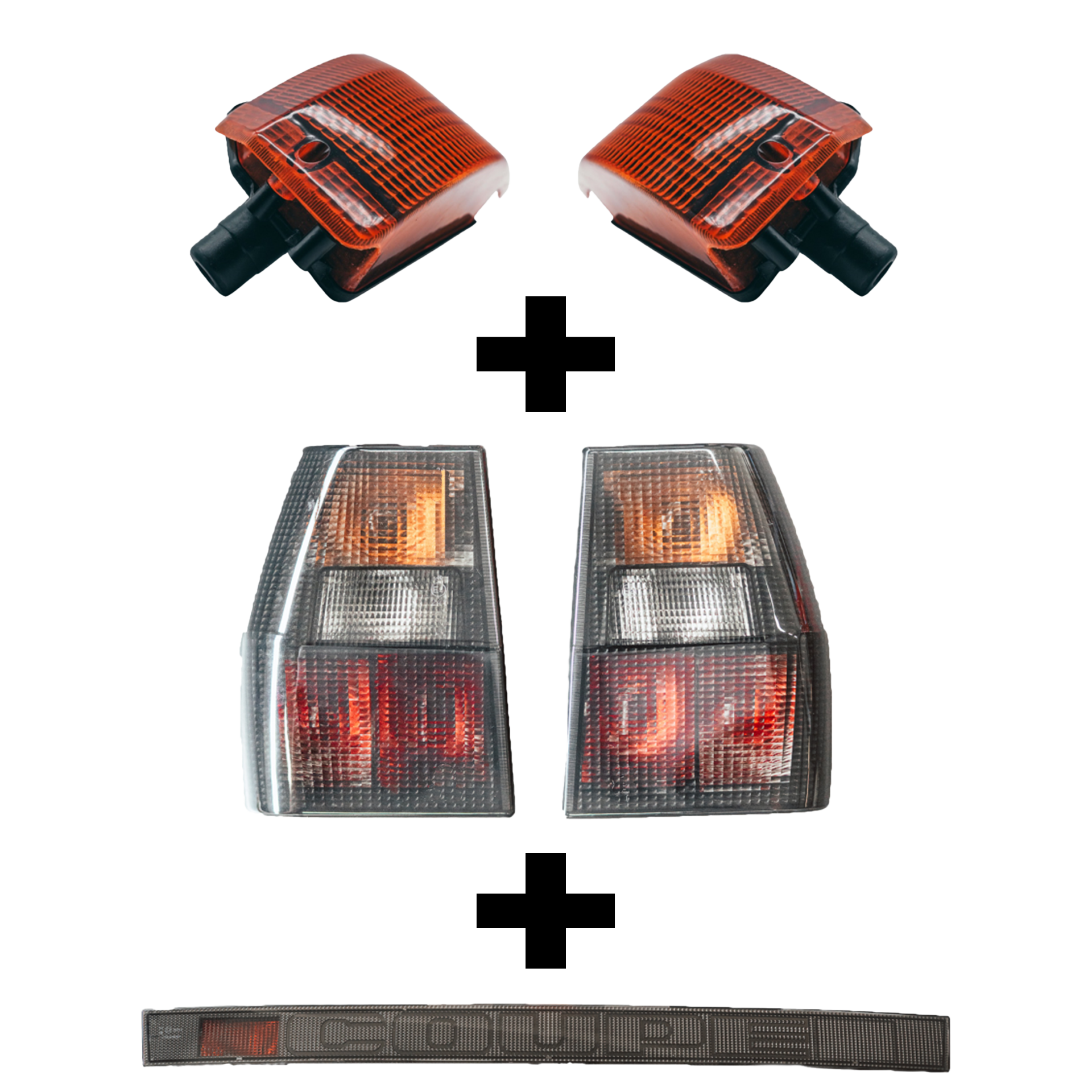 Rückleuchten Set ( Lichtband + Rückleuchte R & L + Blinker R & L)