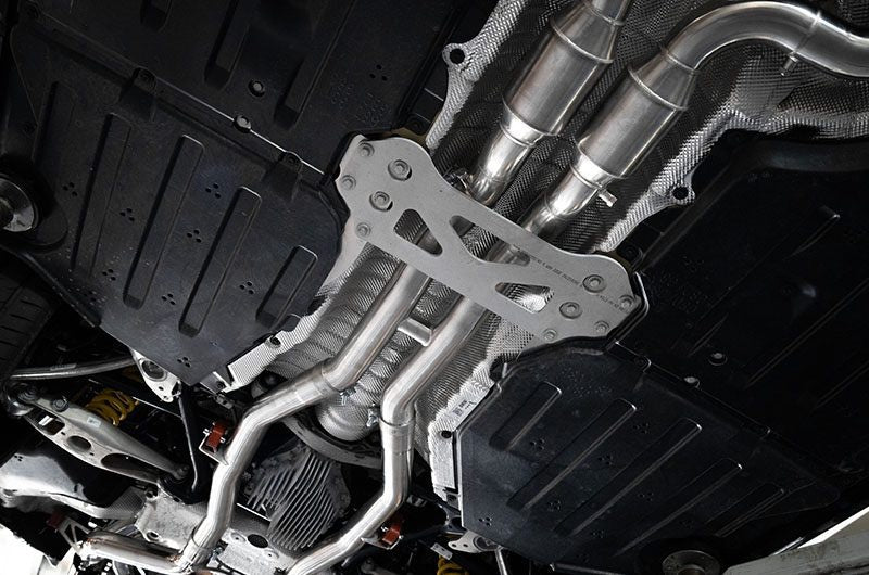 LCE x Capristo BMW M4 G82 ECE Klappenabgasanlage und Mittelschalldämpfer Ersatzrohr mit eloxierten Endrohrblenden und Aluminium Aussenhülse (Blenden wahlweise gerade oder schräg)