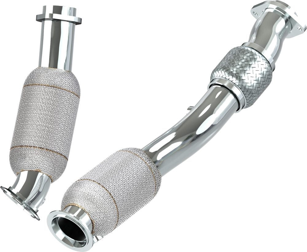 LCE x Capristo BMW G8X Downpipe mit 250 Zellen Sportkat mit ECE-Genehmigung