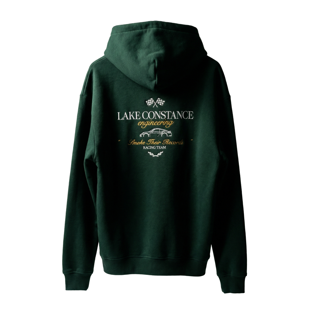 LCE Hoodie "Smoke Their Records" British Racing Green