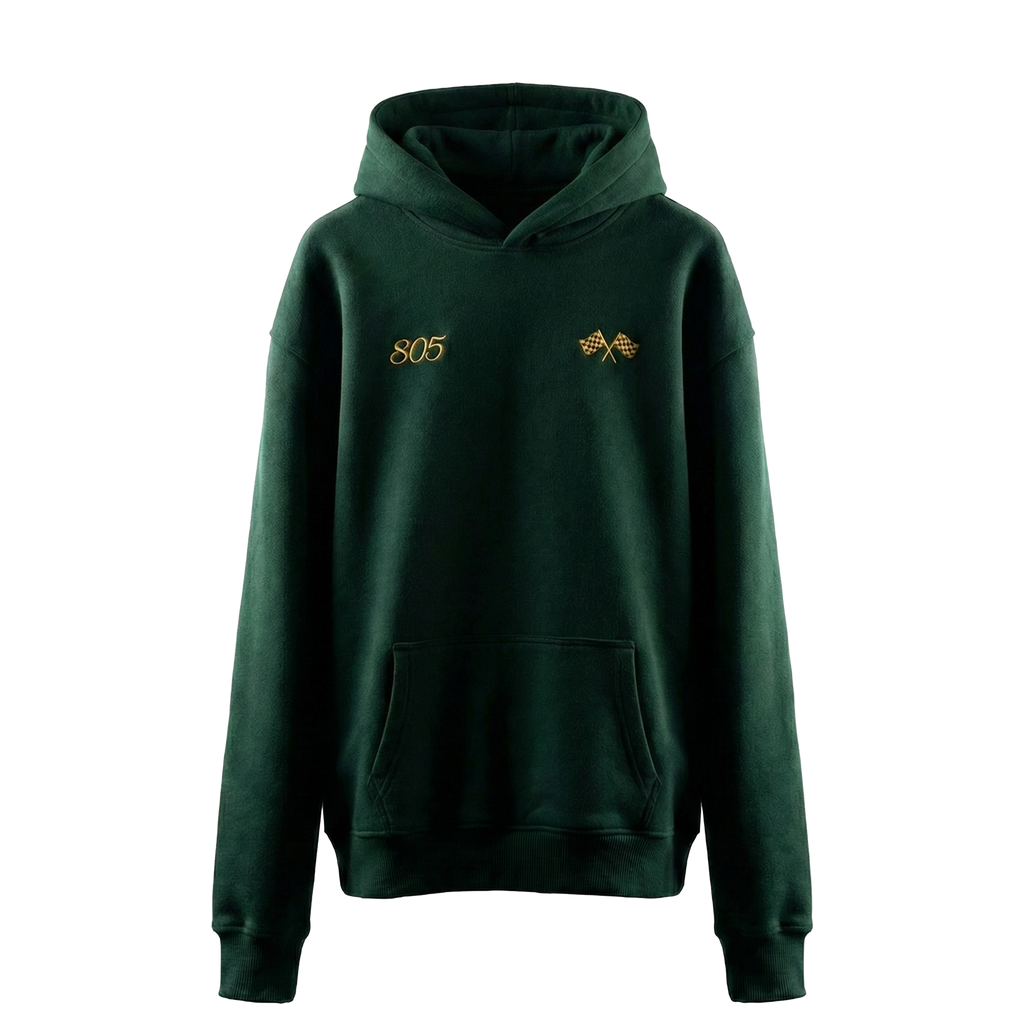 LCE Hoodie "Smoke Their Records" British Racing Green