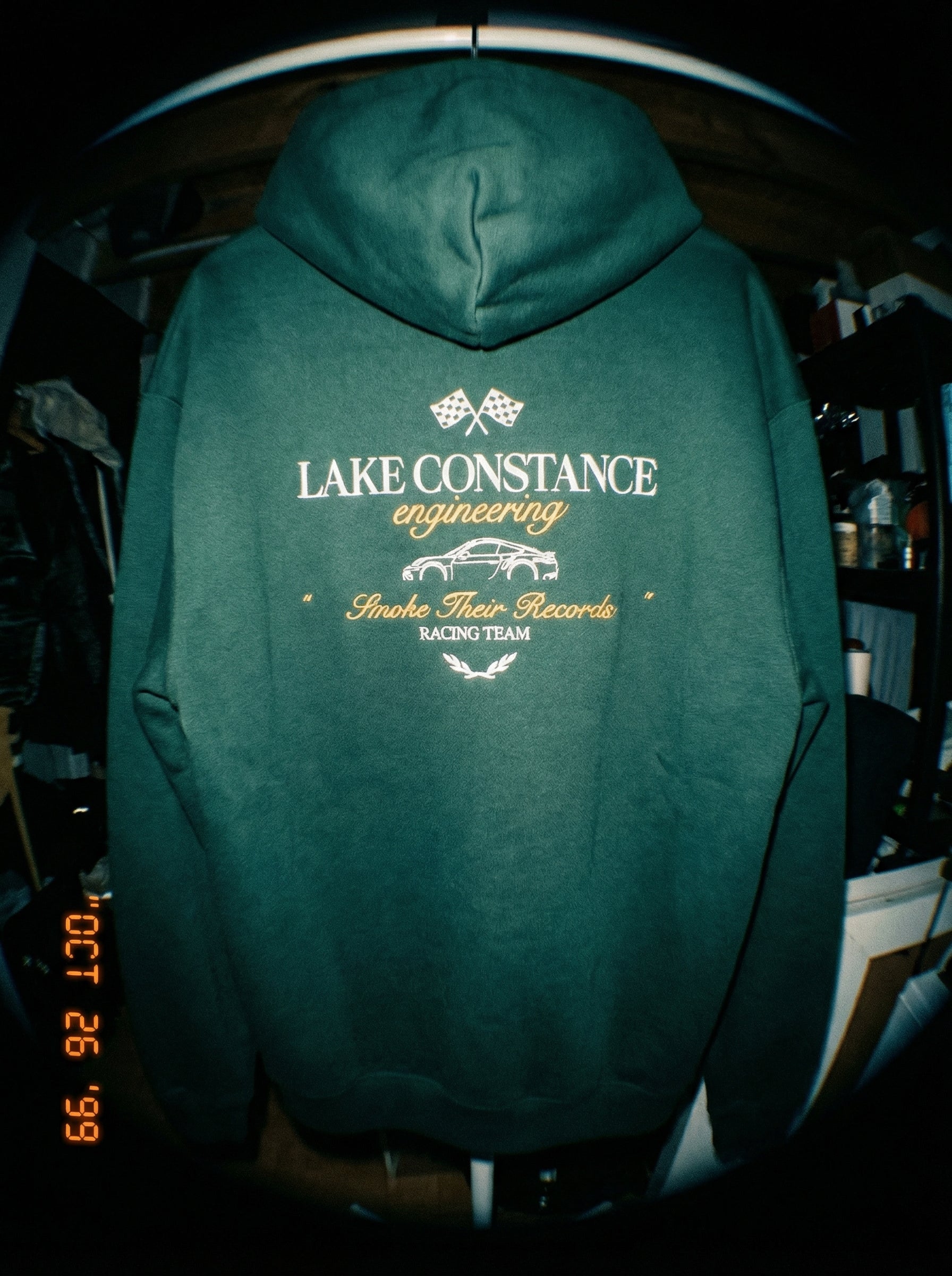 LCE Hoodie "Smoke Their Records" British Racing Green